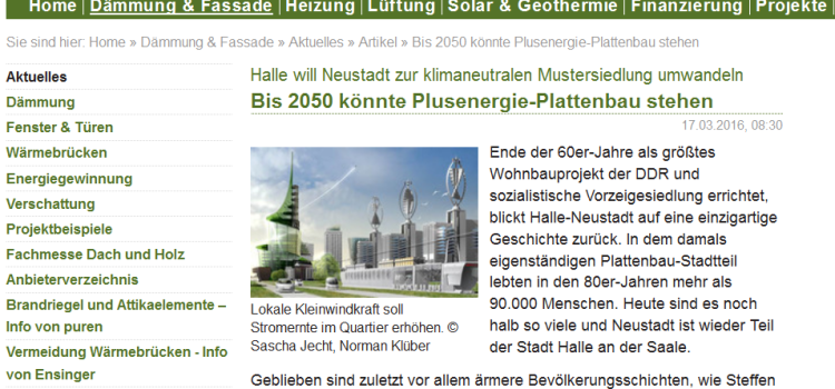 Portal enbausa.de berichtet über Zukunftsstadt Halle