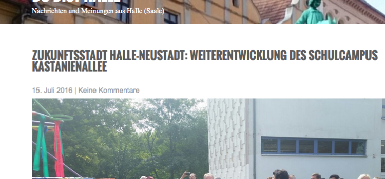 Zukunftsstadt Halle-Neustadt: Weiterentwicklung des Schulcampus Kastanienallee